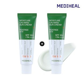 Mediheal [1+1] Tea Tree Moisture Soothing Sun Cream 50ml Double Set [50ml x 2] / 메디힐 [1+1] 티트리 수분 진정 선크림 50ml 더블구성 [50mlx2]