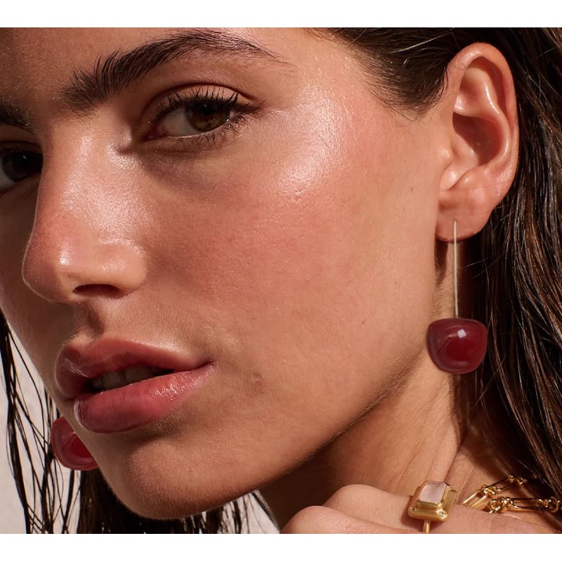 Yiqeenho Cherry Earrings for Women 3D Red Cherry Dangle Earrings