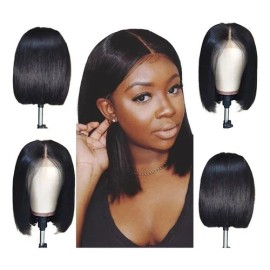 Peluca De Cabello Humano Recto Cabello Virgen Brasileño