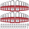 Landhoow 24 Set Lockout Tagout Locks Set, Safety Padlock, Loto
