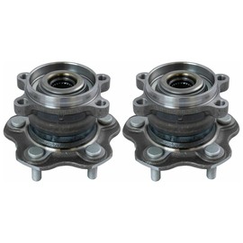 AutoShack Rear Wheel Hub Bearing Pair of 2 Driver and Passenger Side Replacement for 2014-2015 Nissan Rogue Select 2014-2017 Juke 2014-2019 Rogue 2017-2019 Rogue Sport Qashqai AWD 5-Lug HB612537PR