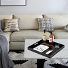KEVJES King Size Acrylic Tray with Embedded Handle,No Need to