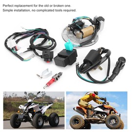 Acouto Ignition Coil Stator CDI Wiring Harness Spark Plug Kit Fit for Honda XRCRF 50 ‑125cc for Ignition Wiring Harness Start Stator Spark Plug CDI Unit Ignition Coil Ignition System