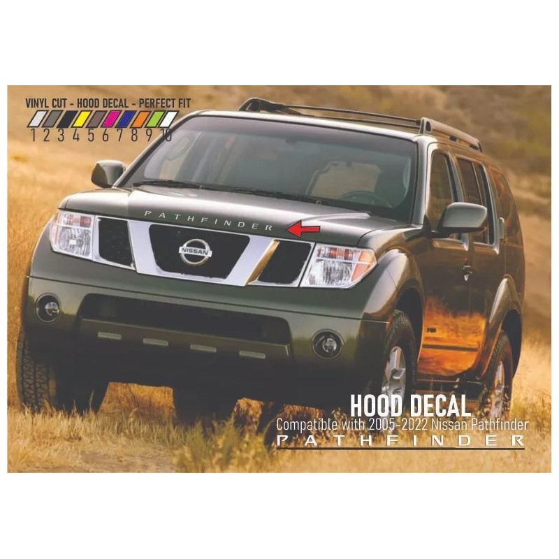 PATHFINDER HOOD DECAL Sticker Hood Front Decal Vinyl