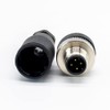 Elecbee M12 4-Pin Connector Plug, 12 mm Sensor Cable A-Code