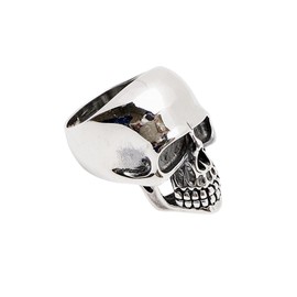 Biker Ring 925 Sterling Silver CHUNKY Heavy Skeleton Skull Rings for Men, Skull Gothic Punk Biker Ring Size: R T W U Y Z (R)