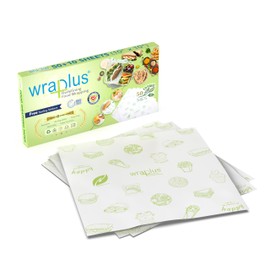 WRAPLUS "REDEFINING FOOD WRAPPING " Premium Multi-Purpose Food Wrapping Paper Sheets (10x10 Inches) (60)