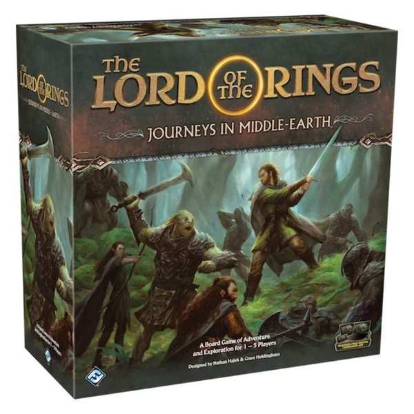 The Lord of the Rings Journeys in Middle-earth Board Game - Strategy Game, Cooperative Adventure Game for Kids and Adults, Ages 14+, 1-5 Players, 60+ Minute Playtime, Made by Fantasy Flight Games