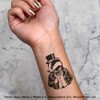4 x 'Fancy Badger Wearing Top Hat' Temporary Tattoos -