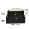 DECOR4SEASON Decorative Wooden Box with Linen Hinged Lid - for