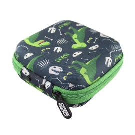 Storage Bag Suitable for Tigermedia Tiger Cards and Wildcards, Protective Bag for Transport and Organising up to 16 Cards Dinosaur Pattern Black Storage Bag for Tiger Cards