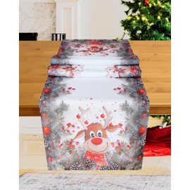 Kamaca Series Red-Nosed Reindeer, High-Quality Print Motif with Funny Reindeer - Eye-Catcher for Winter Christmas