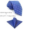 S&W SHLAX&WING Slim Men's Necktie, Pocket, Square, Skinny Tie Set,