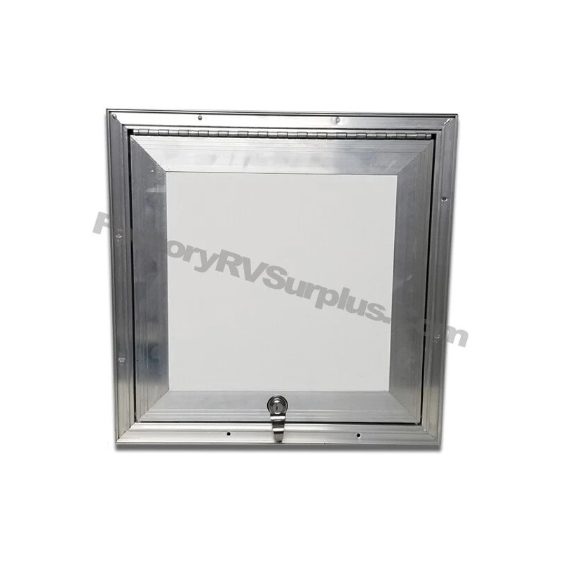 NA ToughGrade Square RV Baggage Door 16" X 16" White