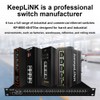 keepLiNK 5-Port Industrial Ethernet Switch, Unmanaged 10/100Mbps DIN-Rail Network Switch,