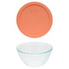Pyrex (1 7402 6-Cup/1.5L Sculpted Glass Mixing Bowl and (1)