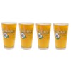 Pacifico Clara Beer Glasses, Traditional Pint Style, Set of 4
