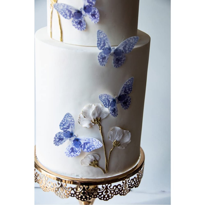 Crystal Candy Butterfly Wafer Papers, Delft Blue