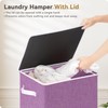 SOLEDI Laundry Hamper with Lid 100L Large & Tall Collapsible