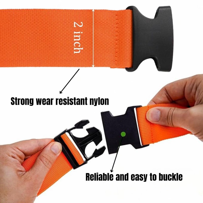 2 Luggage Straps, 2 Luggage Tags and 2 Suitcase Locks,