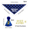 Dog Birthday Bandana Set, 3 Pieces Dog Birthday Bandana Hat