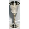 New Age Imports, Inc. Pentagram Chalice 5" High~ Silver Plated