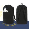 Canvas Laundry bag, Washable Laundry backpack, Adjustable Straps, Large Front