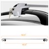Universal Adjustable 50" Aluminum Roof Rack Cross Bars Crossbar w/Keys,Silver