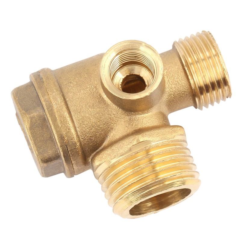 3-Port Brass Air Compressor Check Valve Connection Tool Check Valve