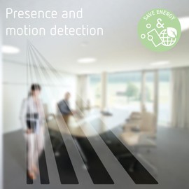 Theben 1010201 theLuxa R180 BK - 180° Passive Infrared (PIR) Motion Sensor for Outdoor Use - Housing Colour Black