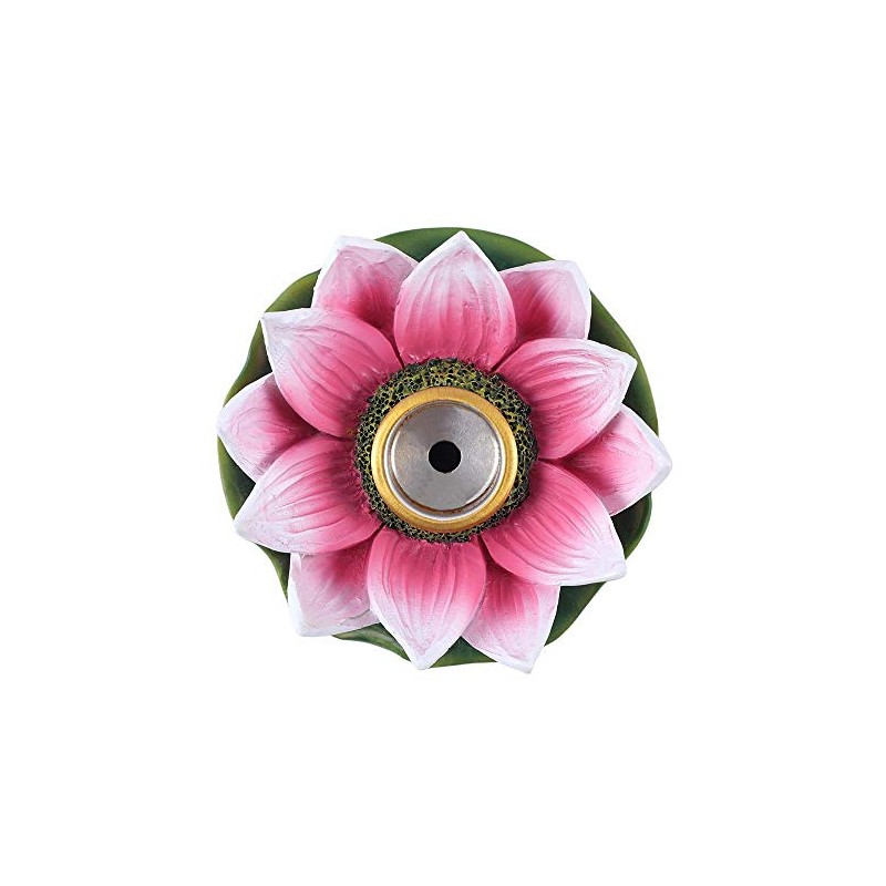 Colourful Resin Lotus Backflow Burner - 4.5cm x 7cm (1