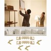 100 Pack Small Sawtooth Picture Hangers with 200 Screws Metal