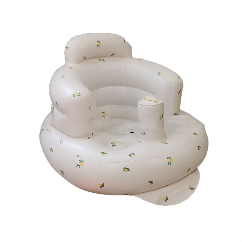 Baby Inflatable Chair Portable Foldable Printed Leakproof Soft Shower Sofa