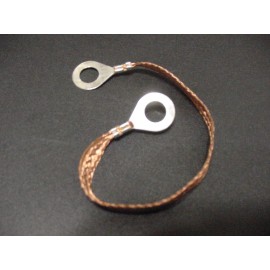 Jurassic Classic Auto Parts 1967-1987 Ford 8" Ground Wire Strap Strip Bonding Ring 10 Gauge AWG 5/16-3/8 Nos