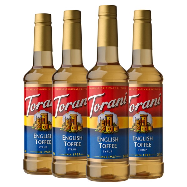 Torani Syrup, English Toffee, 25.4 Ounces (Pack of 4)