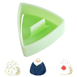 HJUWANG Triangle Rice Ball Mold Sushi Mold,Rice Ball Mold,Plastic Triangle Sushi Mold Case DIY Tools Rice Ball Bento Presses Mold (Green)