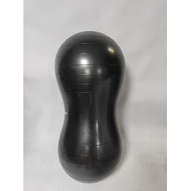 INPANY Peanut Ball - Anti Burst Exercise Ball for Labor Birthing, Physical Therapy for Kids, Core Strength, Home & Gym Fintness (Include Pump) Black