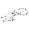 SHIGIE Stainless Steel Adorable Flowers Alpaca Keychain Llama Wild Animals