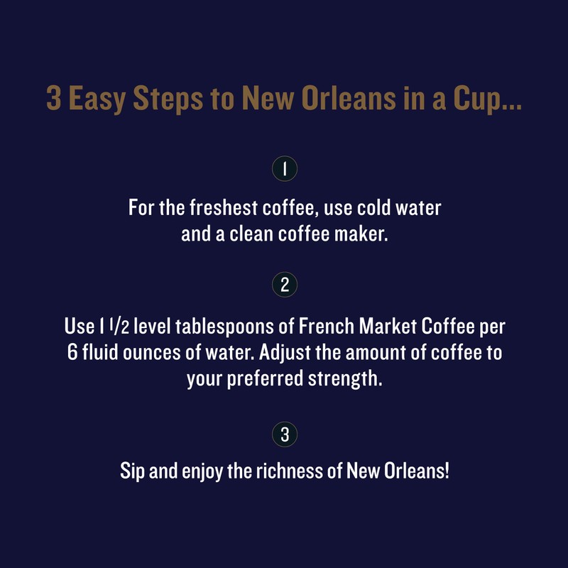 French Market Coffee & Chicory Restaurant Blend Dark Roast Ground