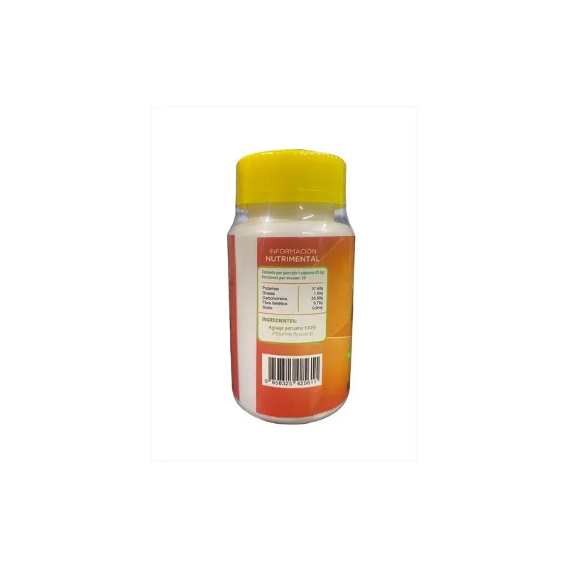 Aguaje Peruano 5 Frascos 30 Caps 500 Mg Cu Jy