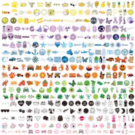 350 Pcs Cute VSCO Aesthetic Stickers Vinyl Trendy Cool Preppy Waterproof Stickers for Laptop Luggage Suitcase Journal Skateboard Bike Skate Book Guitar Scrapbook for Girls Kids Children Teens Adults