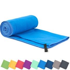 TRHDFW Microfibre towel - compact, ultra lightweight & quick dry towel - the perfect gym, travel & beach towel - swimming towel for sports, camping & hiking