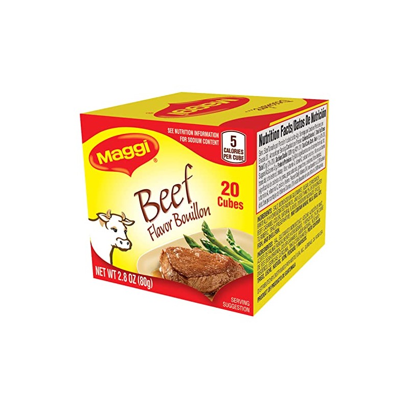 MAGGI Beef Flavor Bouillon Cubes 2.8 oz. Box