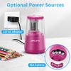 JARLINK Electric Pencil Sharpener, Heavy-Duty Helical Blade to Fast Sharpen,