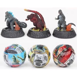 Bandai HG Gashapon HG Godzilla set of three. 1954,2016 &2019