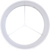 Set of 2 Pure White Linen Drum Lamp Shade 13"