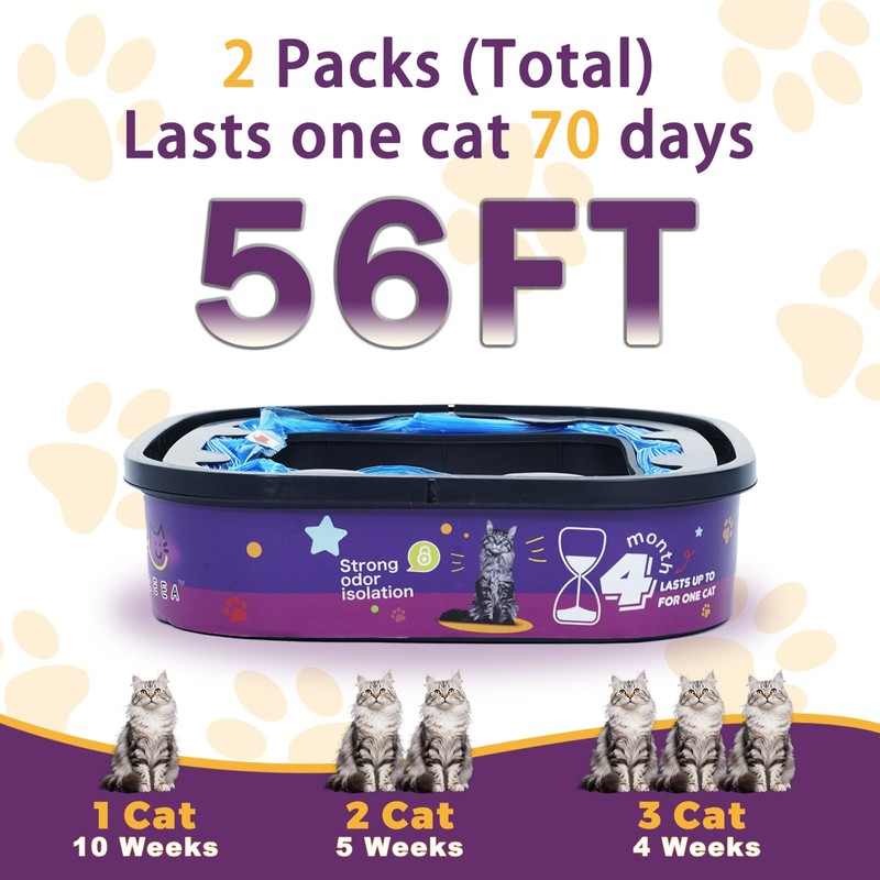 Cat Litter Refill Bags for Litter Cat Standard, Plus, Style