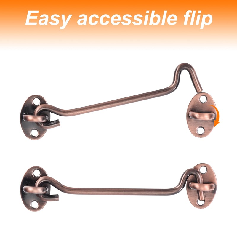 sourcing map 3 Inch Hook and Eye Latch, Barn Door