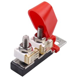 VOZINMOST 50A Battery Fuse+MRBF Terminal Fuse Block,Double Studs-Max Voltage 58V for Car Marine Boat RV(2 Fuses and 2 Double Studs)