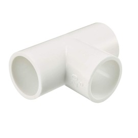 sourcing map 20mm Slip Tee PVC Pipe Fitting T-Shaped Coupling Connector 10 Pcs